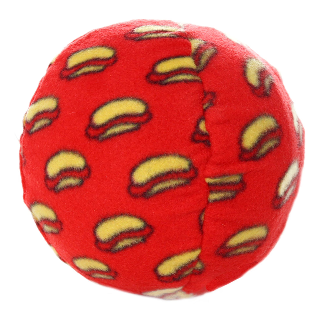 Tuffy® - Mighty® Large Ball Dog Toy: Ultra Durable Plush Toy with Multiple Layers & Reinforced Seams, Washable and Floats , Vinyl Ball & Fleece