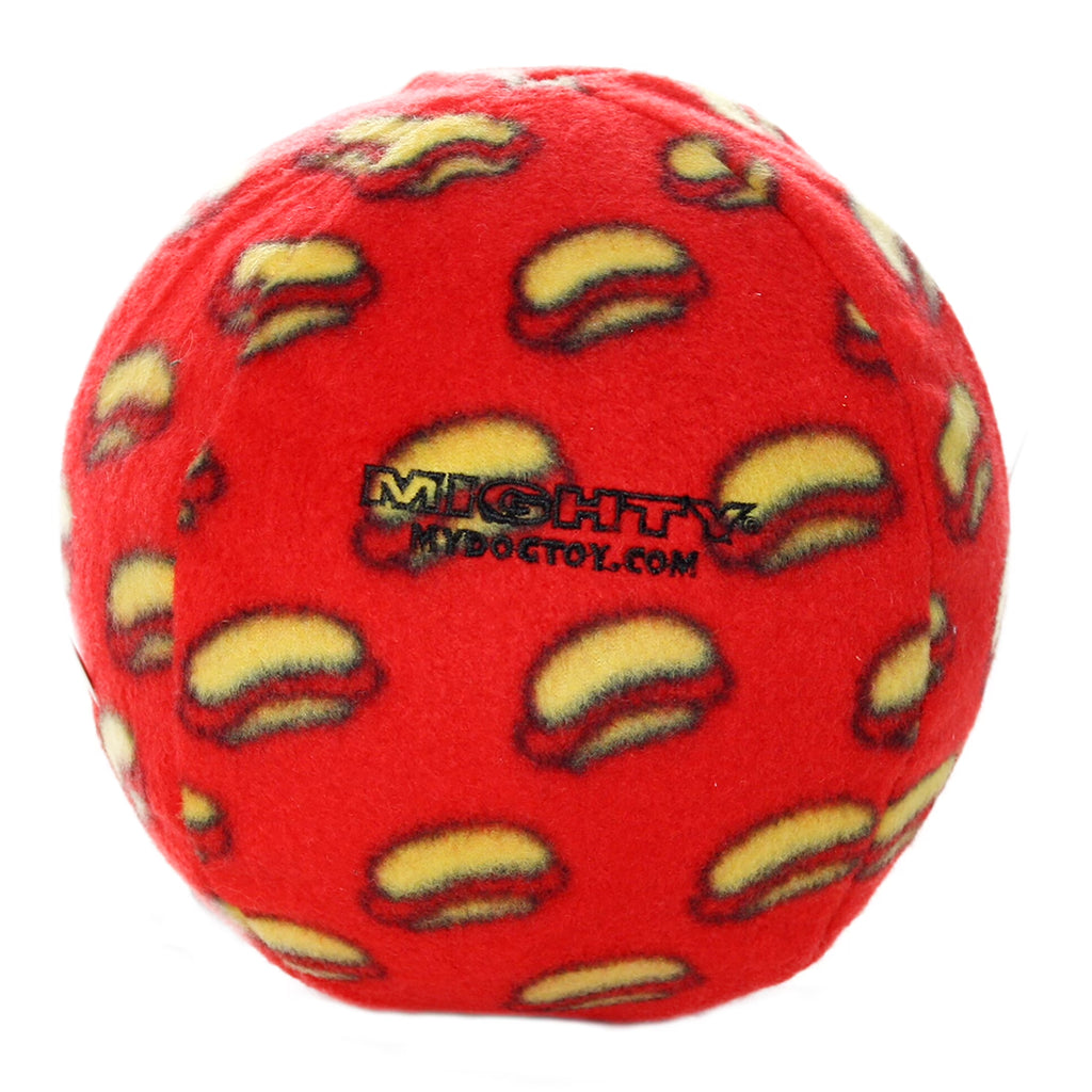 Tuffy® - Mighty® Large Ball Dog Toy: Ultra Durable Plush Toy with Multiple Layers & Reinforced Seams, Washable and Floats , Vinyl Ball & Fleece