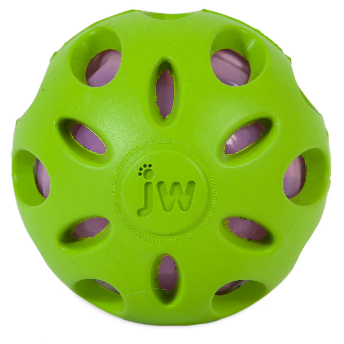 Petmate Crackle Ball Dog Fetch Toy Crunchy Noise Crinkle Dog Toy, Large 4” Diameter