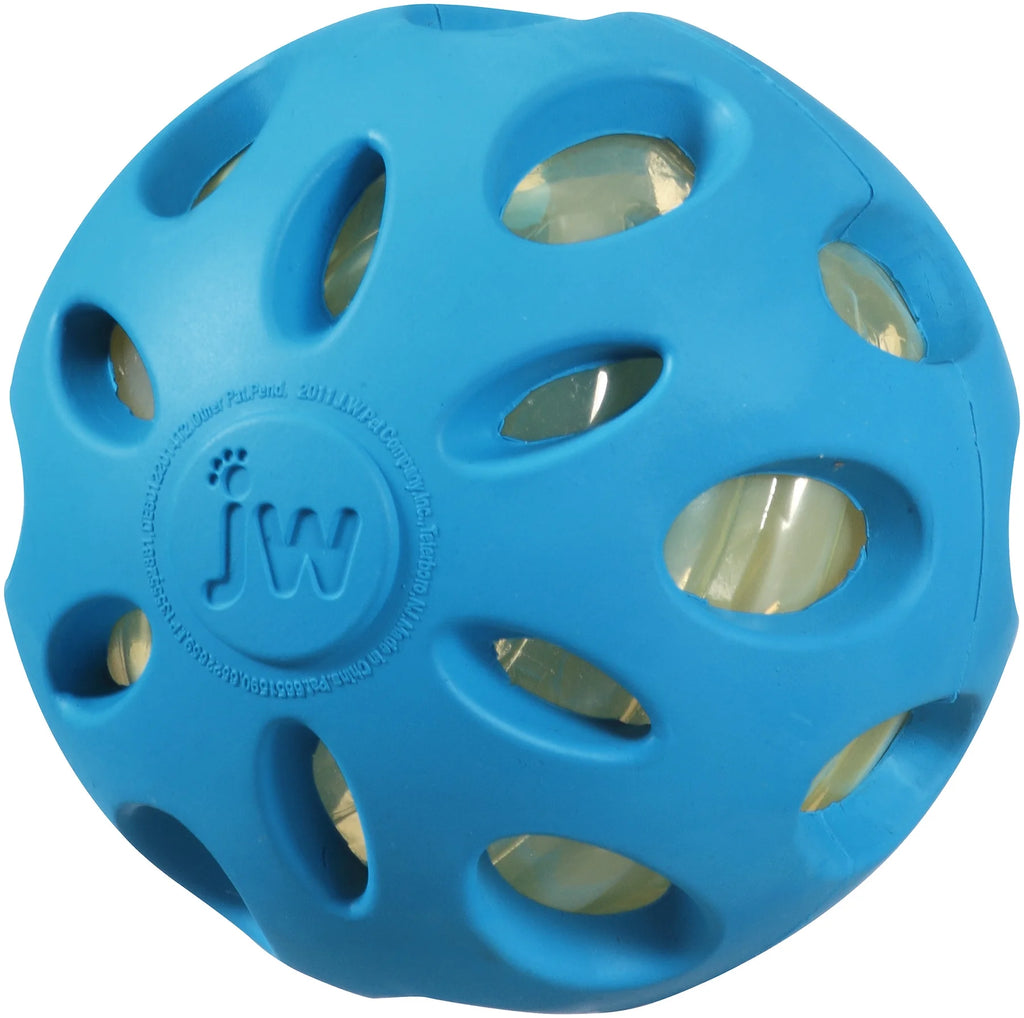 Petmate Crackle Ball Dog Fetch Toy Crunchy Noise Crinkle Dog Toy, Large 4” Diameter