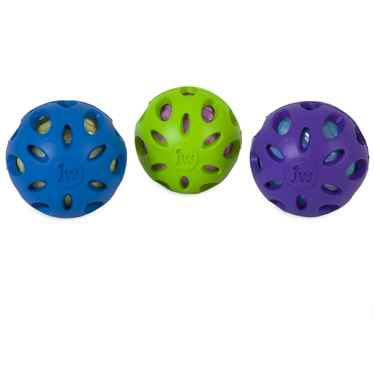 Petmate Crackle Ball Dog Fetch Toy Crunchy Noise Crinkle Dog Toy, Large 4” Diameter