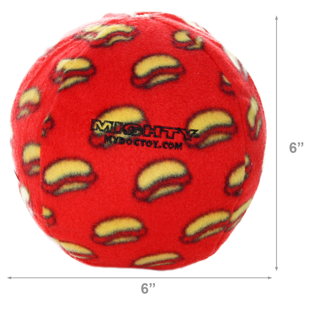 Tuffy® - Mighty® Large Ball Dog Toy: Ultra Durable Plush Toy with Multiple Layers & Reinforced Seams, Washable and Floats , Vinyl Ball & Fleece